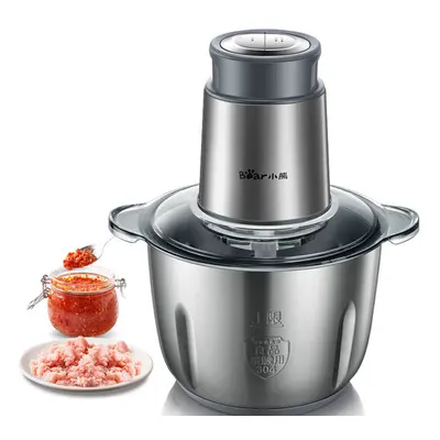 Speeds 300W 2L Capacity Meat Grinder Electric Stainless Steel blender Stir Vegetables Household 