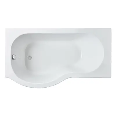 P Shape Left Hand Shower Bath Tub with Leg Set - 1500mm