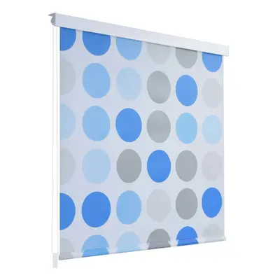 vidaXL Shower Curtain Roller Blind 120x240cm Circle Bathroom Divider Panel