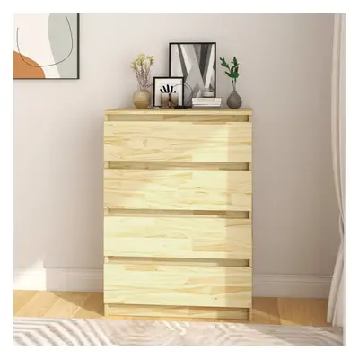 vidaXL Solid Pinewood Side Cabinet Bedroom Sideboard Storage Drawer Cabinet