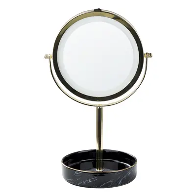 Makeup Mirror LED SAVOIE Black-Gold