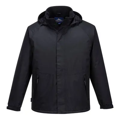 (Black, XL) Portwest Limax Insulated Ripstop Jacket