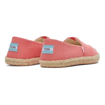 (Pink, (Adults')) TOMS Alpargata Rope Lyocell Women's Peach Espadrilles