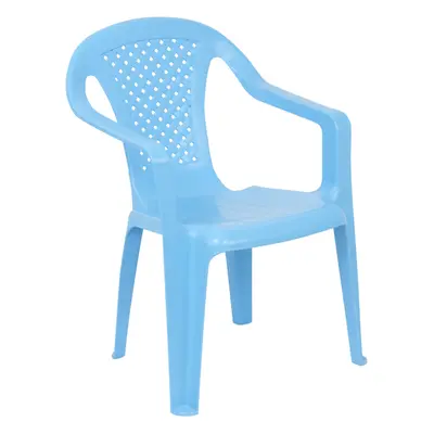 (Blue, 10) Chairs Coloured Nursery Indoor Outdoor Tea Party