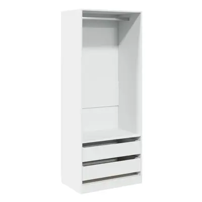 (white, x x cm/ drawers piece) vidaXL Wardrobe Clothing Storage Hanger Clothes Cabinet Closet En