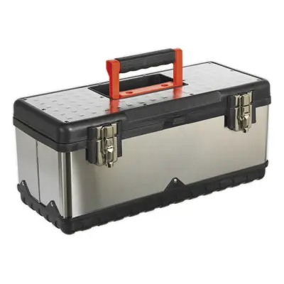 505 x x 225mm STEEL Tool Box & Tote Tray - Portable Organizer Compartments