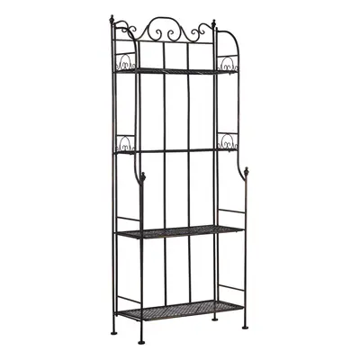 Shelving Unit ISERNIA Metal cm cm Black