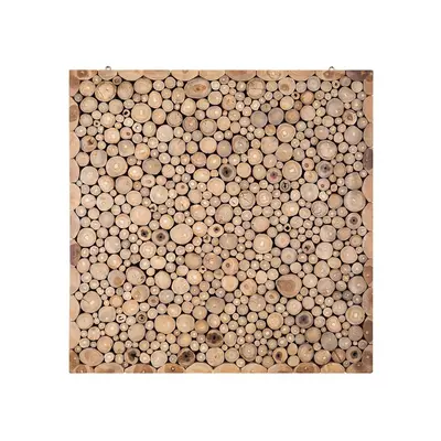 Wall Decor - Decorative Accent Piece - Teakwood - Mosaic - 82x82 cm - TWIG