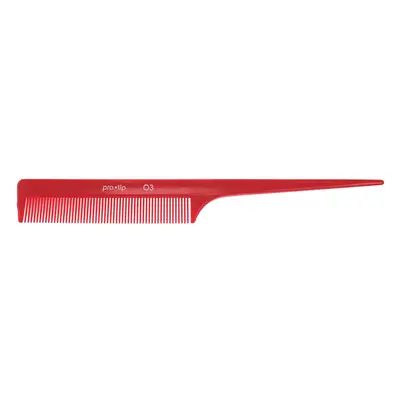 Pro Tip Hairdressing Rat Tail Comb PTC03 202mm - RED