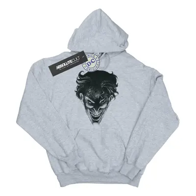 (XXL, Sports Grey) DC Comics Mens The Joker Spot Face Hoodie