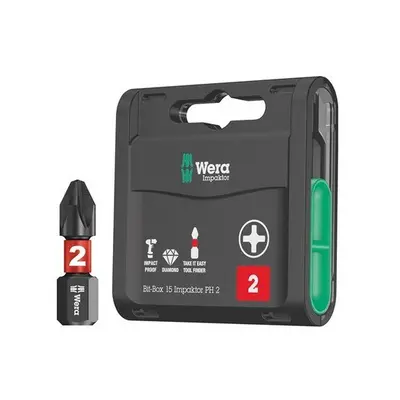 Wera WER057752 Bit-Box Impaktor PH2 x 25mm Piece