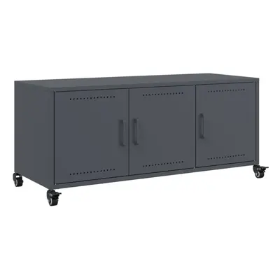 vidaXL TV Cabinet TV Stand TV Unit Media Cabinet Anthracite Cold-rolled Steel