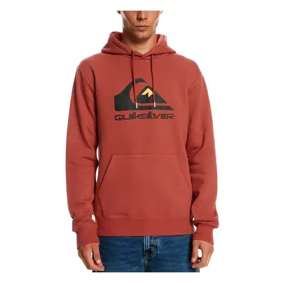 (2XL, Marsala) Quiksilver Mens Big Logo Pullover Hooded Sweatshirt Sweater Hoody Hoodie