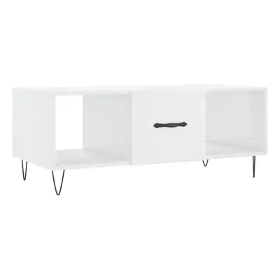 (high gloss white) vidaXL Coffee Table Side Table Sofa Table with Storage White Engineered Wood