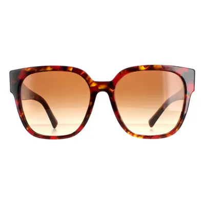 Valentino Sunglasses VA4111 Red Havana Brown Gradient