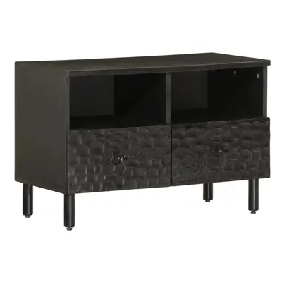 (black) vidaXL TV Cabinet TV Stand Entertainment Centre TV Unit Media Unit Solid Wood