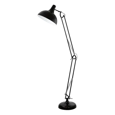 Table Desk Lamp Colour Black Flexible In Line Switch Pedal Switch Bulb E27 1x60W