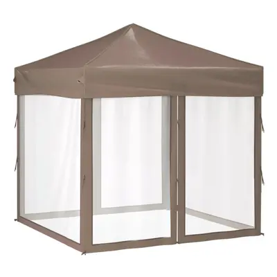 (taupe, x x cm) vidaXL Folding Party Tent with Sidewalls Pavilion Marquee Multi Colours/Sizes