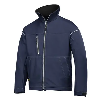 (S, Navy) Snickers Mens Profiling Soft Shell Workwear Jacket