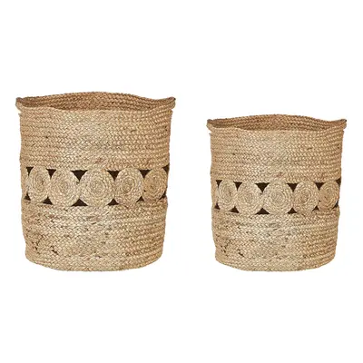 Set of Jute Baskets Natural ALANG