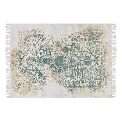 Vintage Area Rug x cm Beige and Green BOYALI