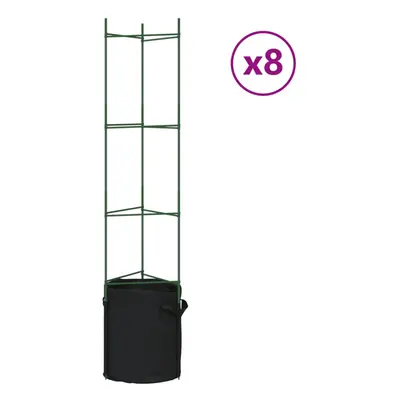 (with bag, cm/ pcs) vidaXL Tomato Cages Garden Climbing Plant Support Tomato Support Steel and P