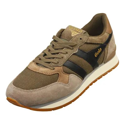 (10) Gola Colorado Mens Casual Trainers in Khaki Rhino Black