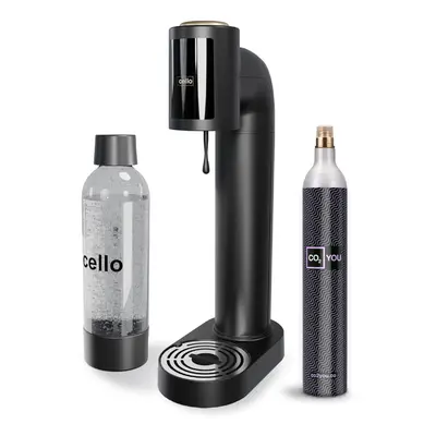 Cello Litre Sparkling Water and Soda Maker Machine in Black