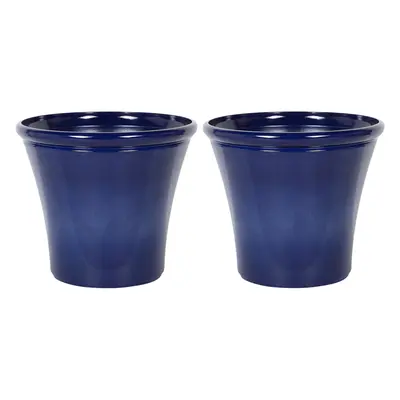 Set of Plant Pots KOKKINO Stone Navy Blue