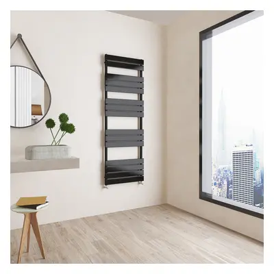 (Black, 1600x600mm) Aica Towel Rail Radiator High Output Heating