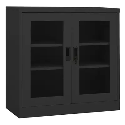 vidaXL Office Cabinet Anthracite Steel Home Filing File Storage Cabinet Locker