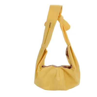 (Yellow) Cotton Pet Carrying Bag, Puppy Cat Outdoor Travel Shoulder Bag