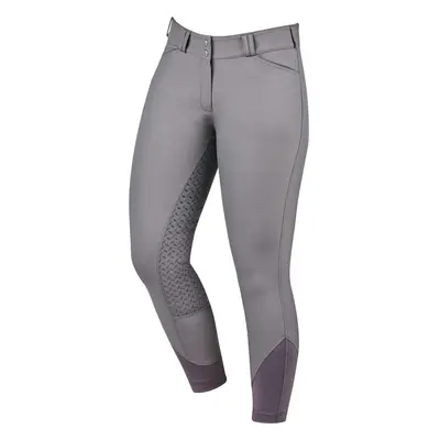 (Ladies 14/32in, Charcoal) Dublin Womens/Ladies Prime Gel Full Seat Breeches