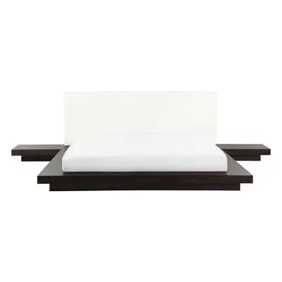 Bed ZEN x cm (EU King Size) Wood Dark Brown