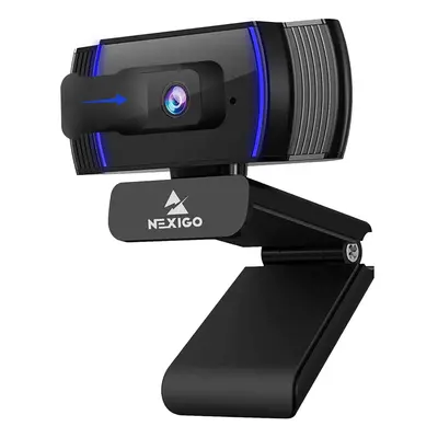 2021 AutoFocus 1080p Webcam with Stereo Microphone and Privacy Cover, NexiGo FHD USB Web Camera,