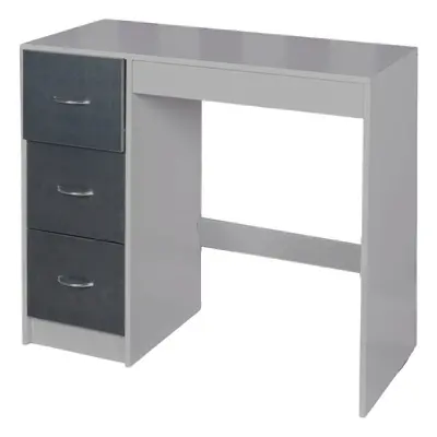 (Grey Carcass + Black Drawers) Drawer Wooden Dressing Computer Work Table Desk