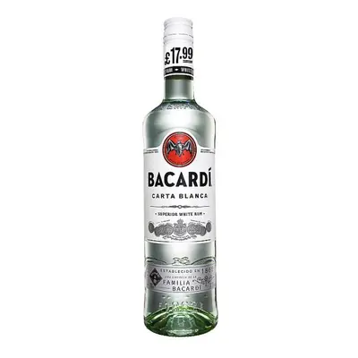 BACARDÃ Carta Blanca Superior White Rum, 70cl (Case of 6, x 70cl)