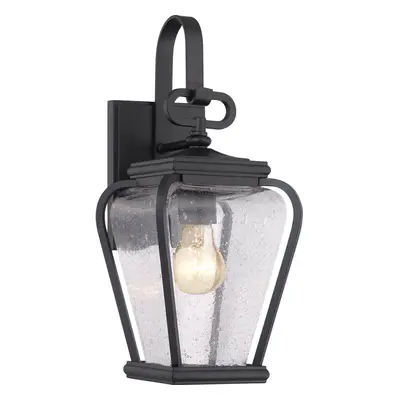 Outdoor IP44 Wall Light Sconce Mystic Black LED E27 60W Bulb External d02331