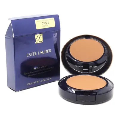 (7W1 Deep Spice) Estee Lauder Double Wear Stay-In-In Place Matte Powder Foundation 0.42oz New