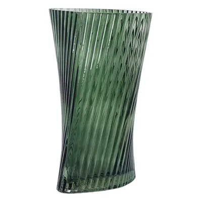 Flower Vase MARPISSA Glass cm Dark Green