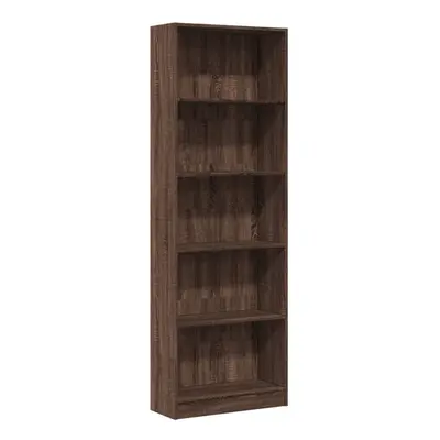 (brown oak, x x cm) vidaXL Book Cabinet Display Rack Bookshelf Storage Shelf Rack Engineered Woo