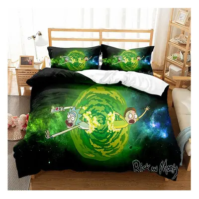 (Pattern 10, King) Rick and Morty Single Double King Duvet Cover UK