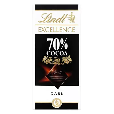 (Pack Of 12) Lindt Excellence 70% Cocoa Dark Chocolate 100g