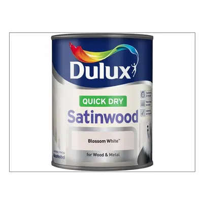 Dulux Quick Dry Satinwood Blossom White 750ml