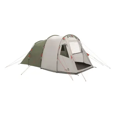 Easy Camp Tunnel Tent 4-person Green and Cream Outdoor Camping Hiking Tent