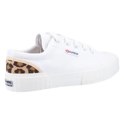 Superga Stripe Pad Leopard Shoes White/Leopard