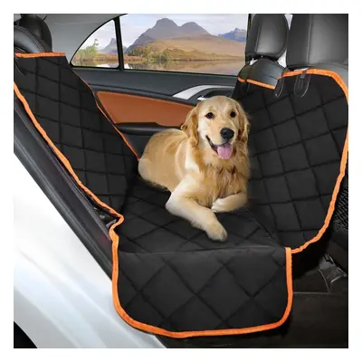 (Orange) Car Rear Seat Cover Pet Hammock Dog To Fit Skoda Fabia Waterproof Mat