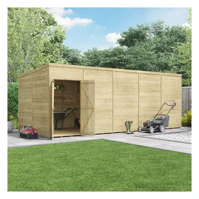 (20x8 Windowless, 15mm) BillyOh Switch Tongue and Groove Pent Shed