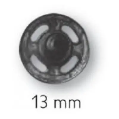 Prym Sew On Plastic Snap Fasteners Black - per pack of