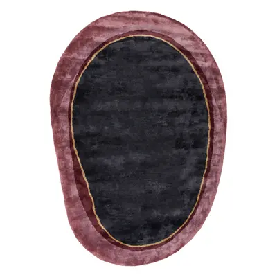 Viscose Area Rug x cm Black PITHORO